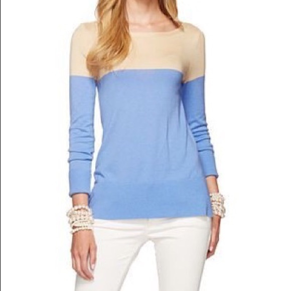 Lilly Pulitzer Tops - Lilly Pulitzer Debra Color Block Sweater Medium